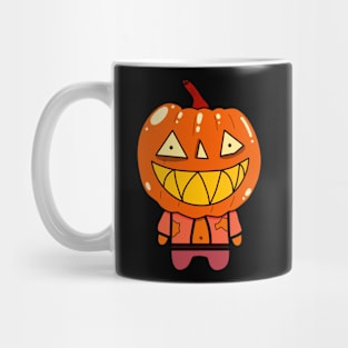 Orange Zombie Pumpkin Man of Halloween Mug